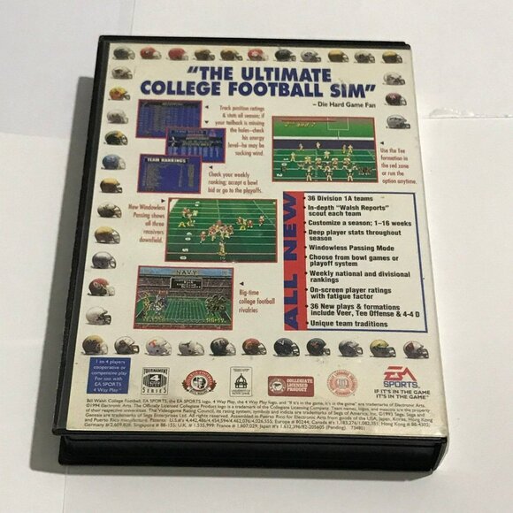 College Football 95 for Sega Genesis - Picture 2 of 3
